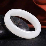 Zheru Natural Hetian Jade 54-64mm Bracelet Princess Jewelry Gift