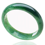 Zheru Jewelry Natural Burmese Jadeite Light Green 54mm-64mm Bracelet