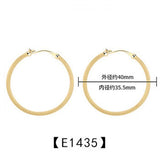 S925 Matte Texture Fungus Nail Circle Earrings Silver Jewelry