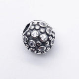 925 Silver Stopper Spacer Clip Charm CZ for European Bracelets