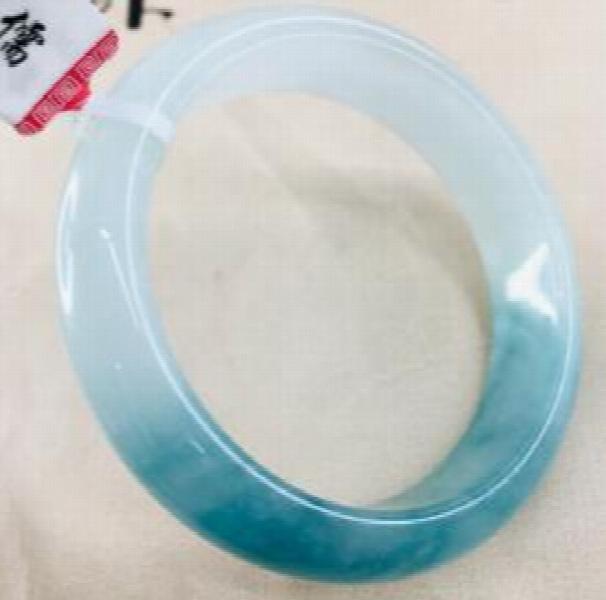 Natural Jadeite Bracelet Ice Bottom Water 54-62mm Double Female Jade Bracelet