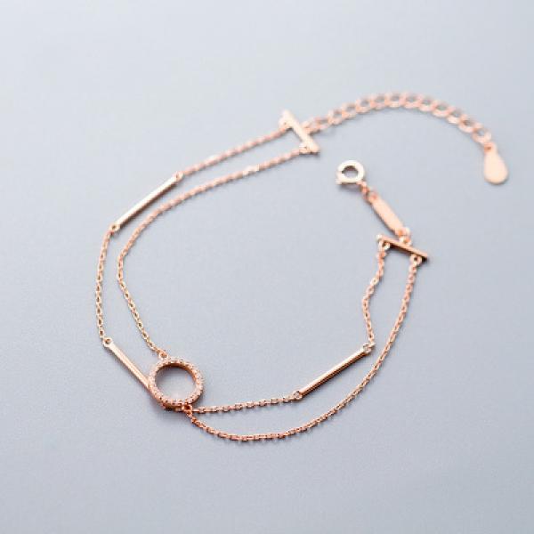 925 Silver Rose Cuff Bracelet, Adjustable Size