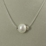 Shell Pearl Necklace Rhinestone Beads Sea Shell Pearl Jewelry Wedding