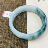 Natural Dark Green Jadeite Bracelet 54-62mm Double Female Princess Jade