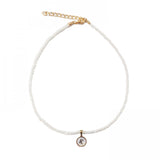 Fashionable Shell Letter Pendant Necklace Personalized Customization Crystal Nec