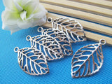 50pcs Large Leaf Pendant Charm for DIY Jewellry Making
