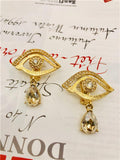 Europe and US O Lover Tears Crystal Ear Clip