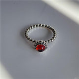 925 Silver CZ Princess Wedding Ring for Women