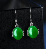 925 Silver Needle Gemstone Earrings