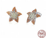 925 Silver Spring Flower Buds Green CZ Hoop Earrings