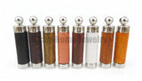 Wood Aroma Necklace Stainless Steel Vial Pendant For Essential Oil