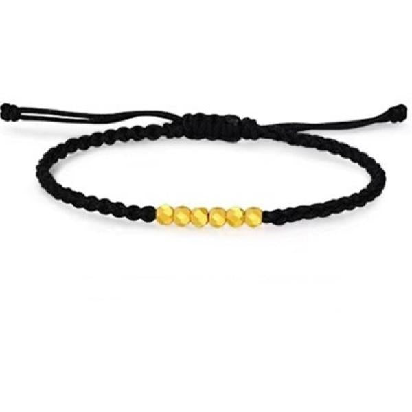 24KT Beads Red Thread Bracelet Fine Jewelry for Women