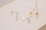 925 Silver Zircon Stud Earrings Women&rsquo;s Jewelry
