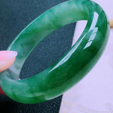 Zheru Jewelry Natural Burmese Jadeite 54-64mm Bracelet