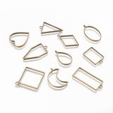 DIY UV Crystal Silicone Mold for Geometric Hollow Frame Pendant (30pcs)