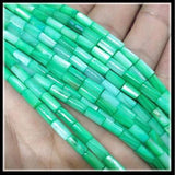 100pcs Mother of Pearl Shell Beads 4x8mm Drum Shape DIY Bracelet Making