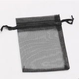 50pcs Colorful Organza Bag Drawstring for Jewelry Gift Packaging Wedding Party