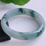 Natural Burma Jade 54-62mm Princess Bracelet for Mom/Girlfriend
