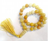 Natural Stone Quartz Crystal Turquoises Tiger Eye 33 Muslim Prayer Beads