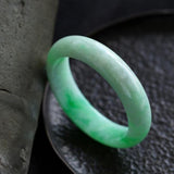 Zheru Jewelry Natural Burmese Jade Two-Color Bracelet Women's Jewelry