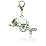 Chameleon Rhinestone Charms Enamel Clasp DIY Jewelry Making