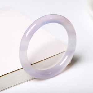 Zheru Natural Agate Chalcedony Bracelet 54mm-64mm