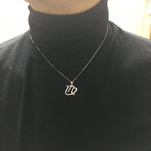 925 Silver Virgo Zircon Necklace for Women