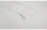 925 Silver Feather Pendant Necklace Women