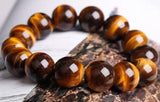 Natural Tigereye 16mm Bead Bracelet Gift