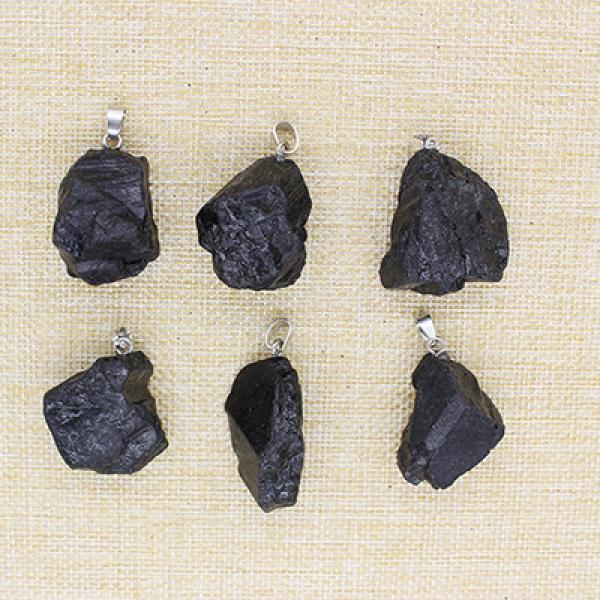 6 Natural Stone Tourmaline Necklaces for Jewelry Making