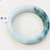 Natural Dark Green Jadeite Bracelet 54-62mm Double Female Princess Jade