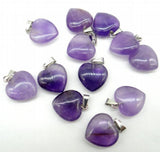 Natural Stone Heart Pendant DIY Jewelry Making Necklace Accessories