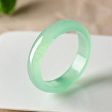 Zheru Jewelry Natural Myanmar Jadeite 54-64mm Green Bracelet