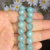 Faceted Dark Green Jades Chalcedony Stone Bead - 4/6/8/10/12MM