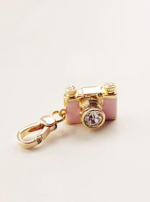 Pink Camera Charm Women Handbag Chains Necklace Pendant