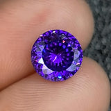 Purple 8mm CZ Beads 2CT Round Shape for Jewelry Making DIY