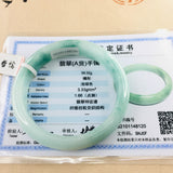 Zheru Jadeite Bracelet 52-61mm Natural Light Female Gift Cert