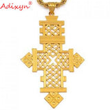 Cross Pendant Copper Chain African Dubai Jewelry