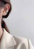 925 Sterling Silver Rounded Cuff CLIP Earrings