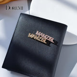 DOREMI Stainless Name Crystal Brooch for All Ages