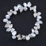 Natural Keshi Freshwater Pearl Chain Bracelet For Women