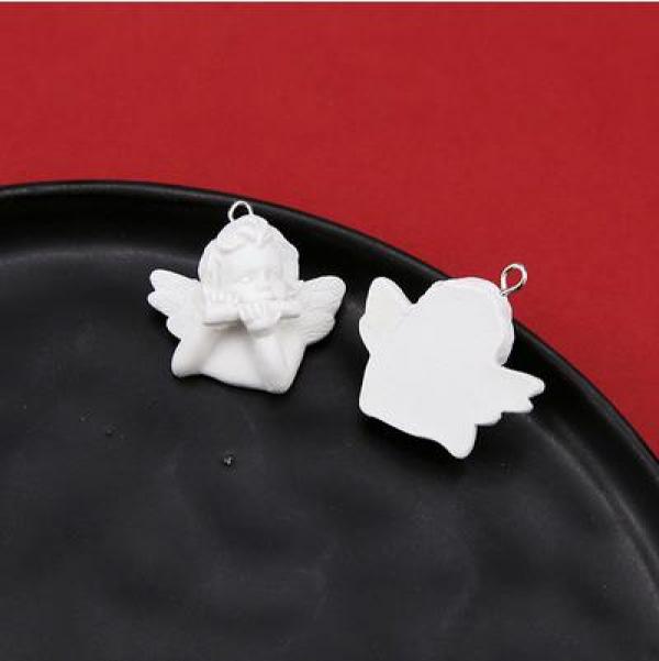 40pcs Baroque Angel Resin Charms for DIY Jewelry Earrings/Necklace