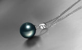 Tibetan Silver Necklace with Pearl Pendant - Statement Women's Jewelry