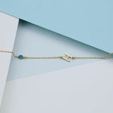 Personalized Birthstone Bracelet, Letter Bracelet, Birthday Gift