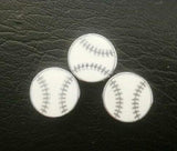 100pcs 8mm Baseball Slide Charms for Leather Wristband Jewelry