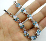 Natural Stone Owl Tiger EyeTurquoises Bracelet for DIY Jewelry Making