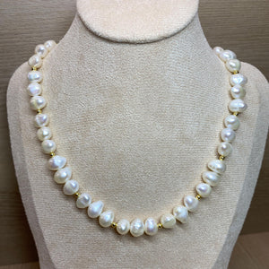 Baroque Pearl Necklace Natural Freshwater Choker Boho Girl Gift