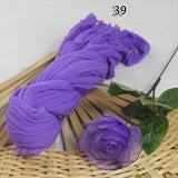 20pcs Nylon Flower Material for DIY Crafts Wedding