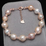 Baroque Pearl Bracelet, Freshwater Natural Jewelry