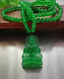 Green Guanyin Jade Pendant Necklace for Men and Women